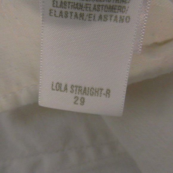 WOMEN'S sz8 LUCKY BRAND LOLA STRAIGHT SPANDEX BLEND ZIPPER FLY JEANS IG 718 - Picture 10 of 12